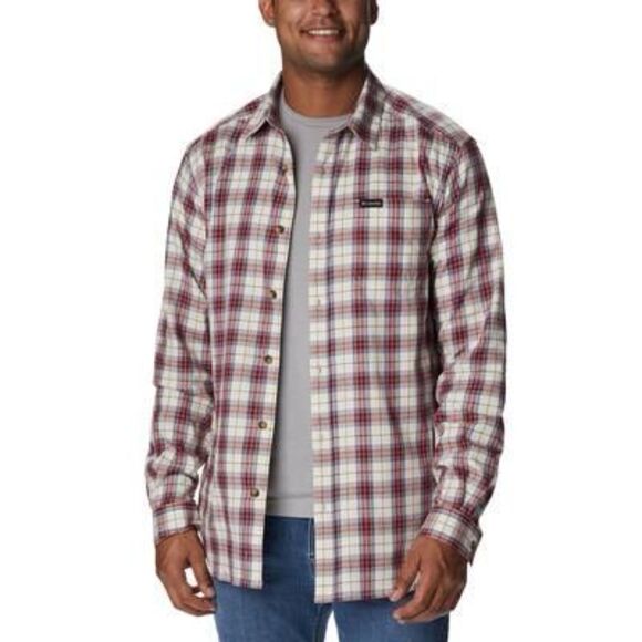 Columbia Mens‎ Vapor Ridge Woven Plaid Button-Down Shirt Size S - Picture 1 of 3
